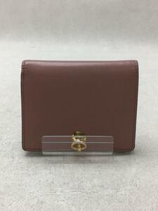 FENDI◆2つ折り財布/レザー/PNK/無地/レディース(2)