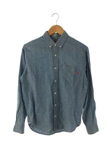 Supreme◆OXFORD SHIRT/長袖シャツ/S/コットン/BLU/首回り使用感有