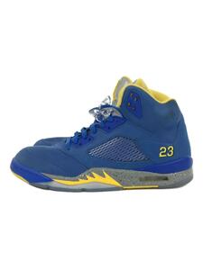 NIKE◆AIR JORDAN 5 LANEY JSP/エアジョーダン/ブルー/CD2720-400/27.5cm/BLU