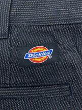 DICKIES◆ブリティッシュローライズワークパンツ/ストレートパンツ/76/コットン/GRY/ストライプ/UM891BS_画像4