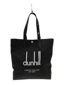 dunhill◆トートバッグ/キャンバス/BLK