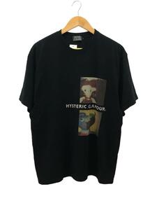 HYSTERIC GLAMOUR◆YOKODOLLS/Tシャツ/XL/コットン/ブラック/02232CT15