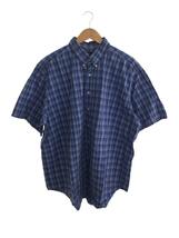 POLO RALPH LAUREN◆BIG BD SHIRT/半袖シャツ/2XB/コットン/BLU/チェック_画像1