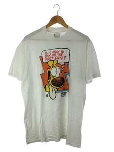 Stedman/Tシャツ/XL/コットン/WHT/90s/USA製/GRIMMY/汚れ有