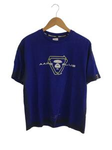 AAPE BY A BATHING APE◆Tシャツ/M/コットン/BLU/AAPTEM0983XXI