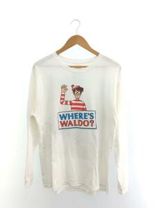 wheres waldo/ウォーリー/長袖Tシャツ/L/コットン/WHT