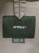 AVIREX◆半袖シャツ/1/コットン/KHK/6125102_画像3