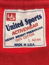 United Sports◆松任谷由実/90s/Tシャツ/L/コットン/RED_画像3