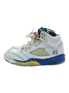 NIKE◆AIR JORDAN 5 RETRO/エアジョーダンレトロ/ホワイト/136027-189/26.5cm/WHT