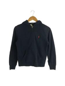 POLO RALPH LAUREN◆ジップパーカー/M/コットン/NVY/無地