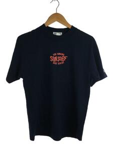 SUN SURF◆Tシャツ/S/コットン/NVY/JAKE SHIMABUKURO