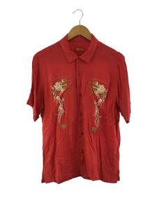 Supreme◆2018AW/Dragon Rayon Shirt/半袖シャツ/M/レーヨン/RED