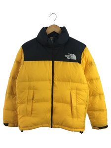 THE NORTH FACE◆NUPTSE JACKET_ヌプシジャケット/M/ナイロン/YLW/無地