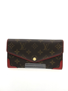 LOUIS VUITTON◆ポルト・フォイユ・サラレティーロ_モノグラム_BRW/M61184/PVC/BRW/ブラウン/レディース