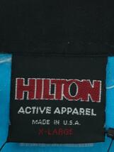 HILTON◆半袖シャツ/ボーリングシャツ/XL/コットン/ブルー_画像3