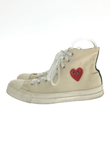 CONVERSE◆PLAY COMME des GARCONS/ハイカットスニーカー/26cm/IVO/キャンバス/112856_画像1