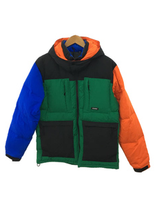 X-LARGE◆ダウンジャケット/M/ナイロン/グリーン/HOODED FRONT POCKET DOWN JACKET