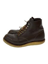 RED WING◆レースアップブーツ・6インチクラシックプレーントゥ/US8.5/BRW_画像1