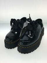 Dr.Martens◆ドレスシューズ/UK6/BLK/エナメル/ドクターマーチン/quad retro holly 2 eye shoe_画像2