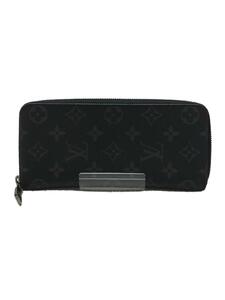 LOUIS VUITTON◆ジッピー・ウォレット・ヴェルティカル_モノグラム・エクリプス_BLK/PVC/BLK/M62295/メンズ