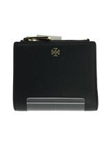 TORY BURCH◆2つ折り財布/-/BLK/無地/レディース_画像1