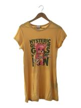 HYSTERIC GLAMOUR◆半袖ワンピース/FREE/コットン/イエロー/無地/01232CO03_画像1