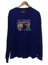 X-LARGE◆長袖Tシャツ/XL/コットン/BLU/無地/101212011045_画像1