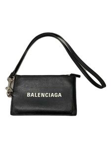 BALENCIAGA◆バッグ/レザー/BLK/616015