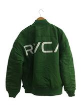 RVCA◆MA-1/バッグロゴ/リバーシブルブルゾン/L/ナイロン/GRN/BB042766_画像2