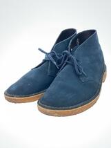 Clarks◆デザートブーツ/チャッカブーツ/26cm/BLU/スウェード/11826_画像2