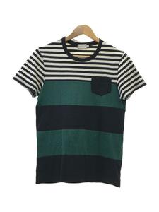 MONCLER◆Tシャツ/XS/コットン/BLK/ボーダー/510918011100 80301