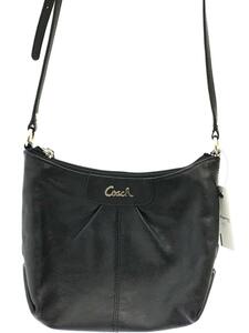 COACH◆ショルダーバッグ/レザー/BLK