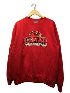 Champion◆ECO FLEECE/LAMAR UNIVERSITY/スウェット/XL/コットン/RED