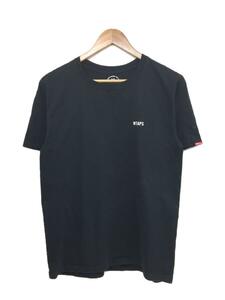 WTAPS◆22ss/MON TEE/2/コットン/ブラック/221PCDT-ST05S/使用感有