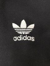 adidas◆パーカー/L/コットン/BLK/無地/ブラック/アディダス_画像7