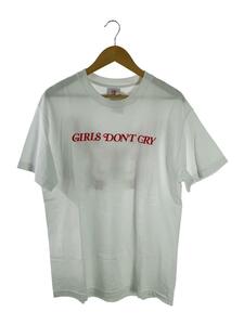 Girls Don’t Cry◆Tシャツ/L/コットン/ホワイト