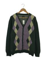 Needles◆22AW/Mohair Cardigan Diamond/M/モヘア/GRN/LQ272_画像1