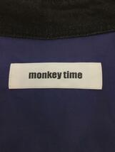 MONKEY TIME◆シャツ/M/リネン/BLK_画像3