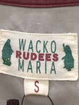 WACKO MARIA◆ボーリングシャツ/半袖シャツ/S/レーヨン/GRY_画像3