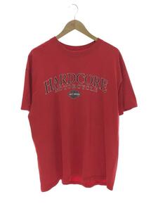 HARLEY DAVIDSON◆穴有り/Tシャツ/XL/コットン/RED