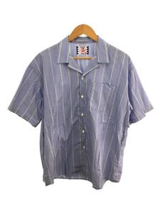 SON OF THE CHEESE◆Simple Stripe Shirt/半袖シャツ/M/コットン/BLU/ストライプ/sc2110-sh12