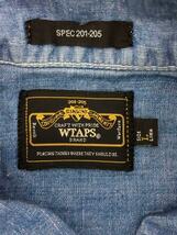 WTAPS◆半袖シャツ/L/コットン/IDG/無地/131GWDT-SHM08/UNION S/S_画像3