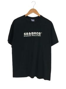 68&BROTHERS◆Tシャツ/L/コットン/BLK
