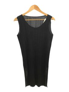 PLEATS PLEASE ISSEY MIYAKE◆チュニック/-/ポリエステル/BLK