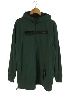 PUMA◆EVO ロング ジャケット 裏起毛/XL/ナイロン/GRN/574891-32