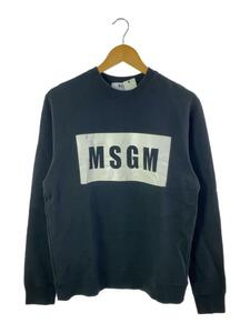 MSGM◆ロゴプリント/スウェット/S/コットン/BLK/2940MM68