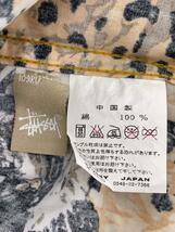 STUSSY◆半袖シャツ/M/コットン/YLW/レオパード_画像4