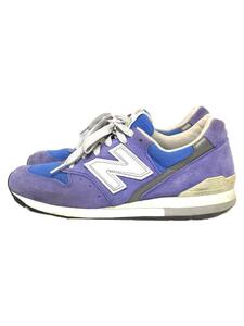 NEW BALANCE◆USA製/ローカットスニーカー/US8/BLU/スウェード/M996RYL