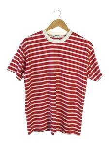 A BATHING APE◆Tシャツ/L/コットン/RED/ボーダー