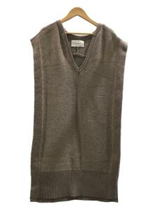 TODAYFUL◆Keyneck Knit Vest/ノースリーブワンピース/FREE/ナイロン/BEG/無地/12120511